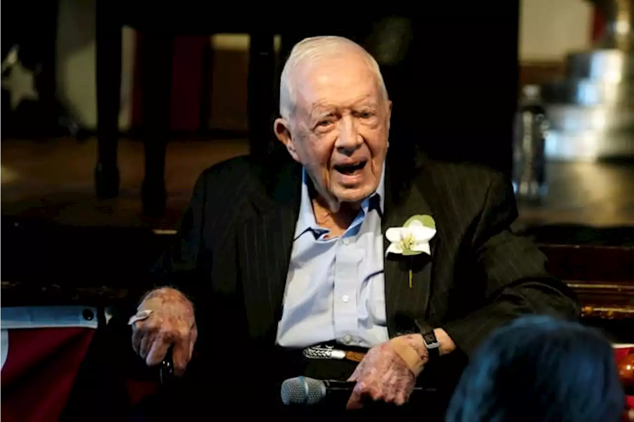 Jimmy Carter celebrating 98 with family, friends, baseball