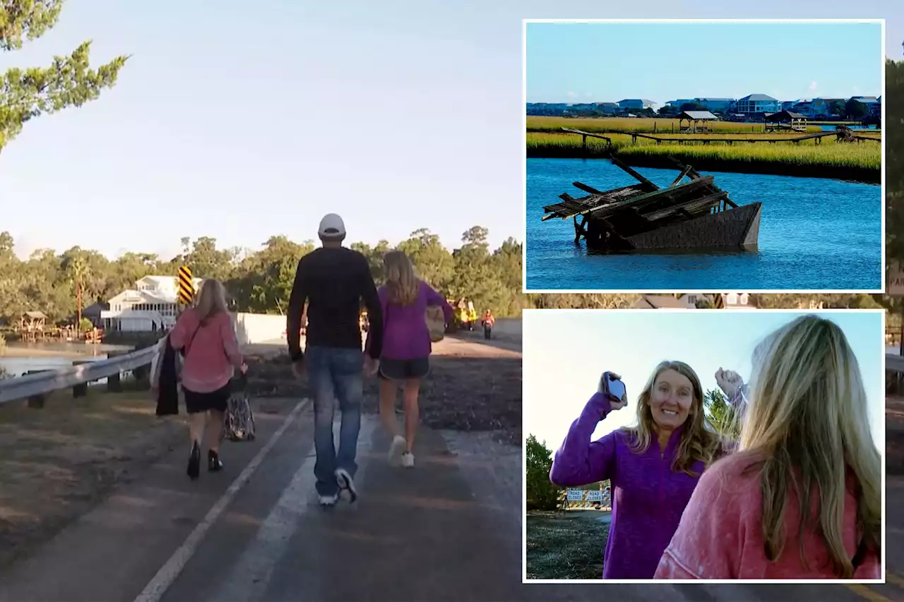 Despite Hurricane Ian’s punch, wedding day saved on wet Pawleys Island