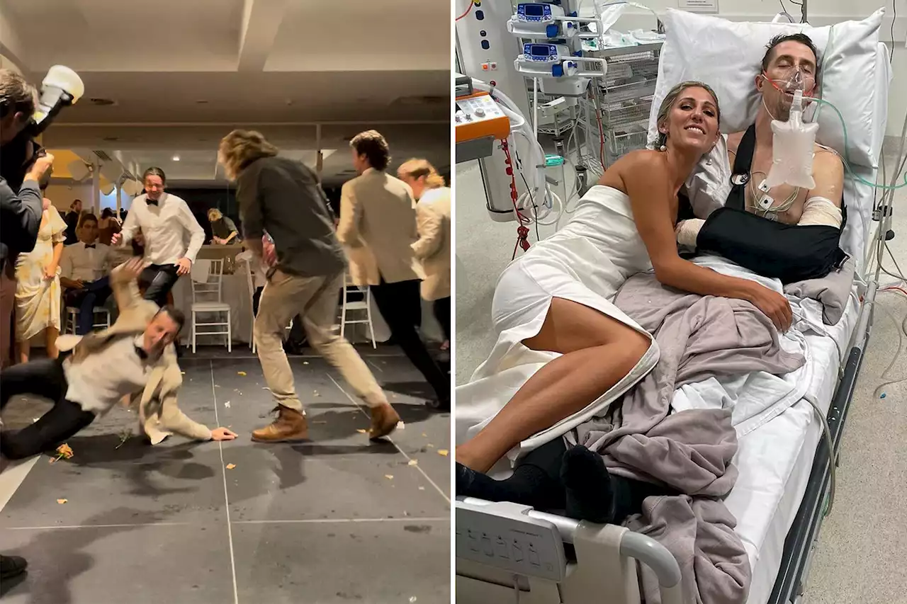 Groom suffers horrific injury trying to show bride ‘how much he loves her’