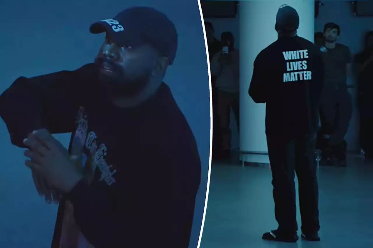 Kanye West wears ‘White Lives Matter’ shirt at surprise Yeezy show