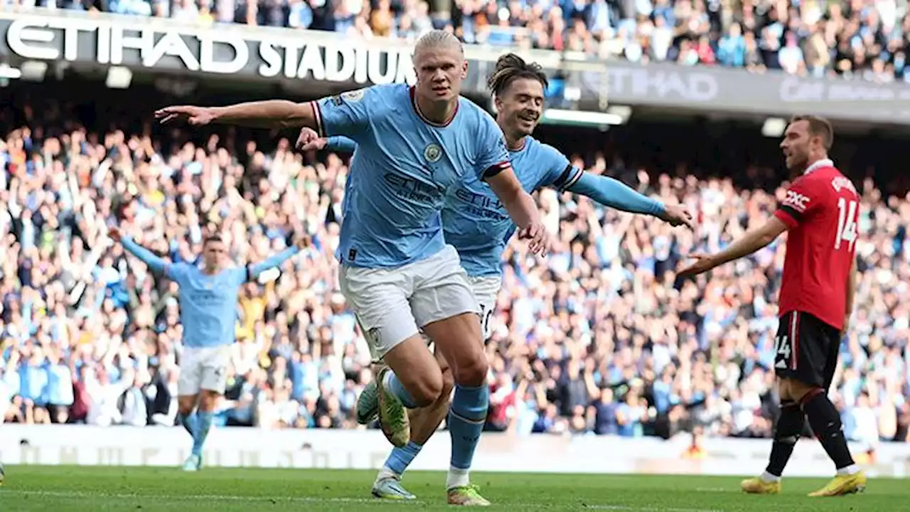 Hattrick Erling Haaland Bawa Manchester City Hajar Man United