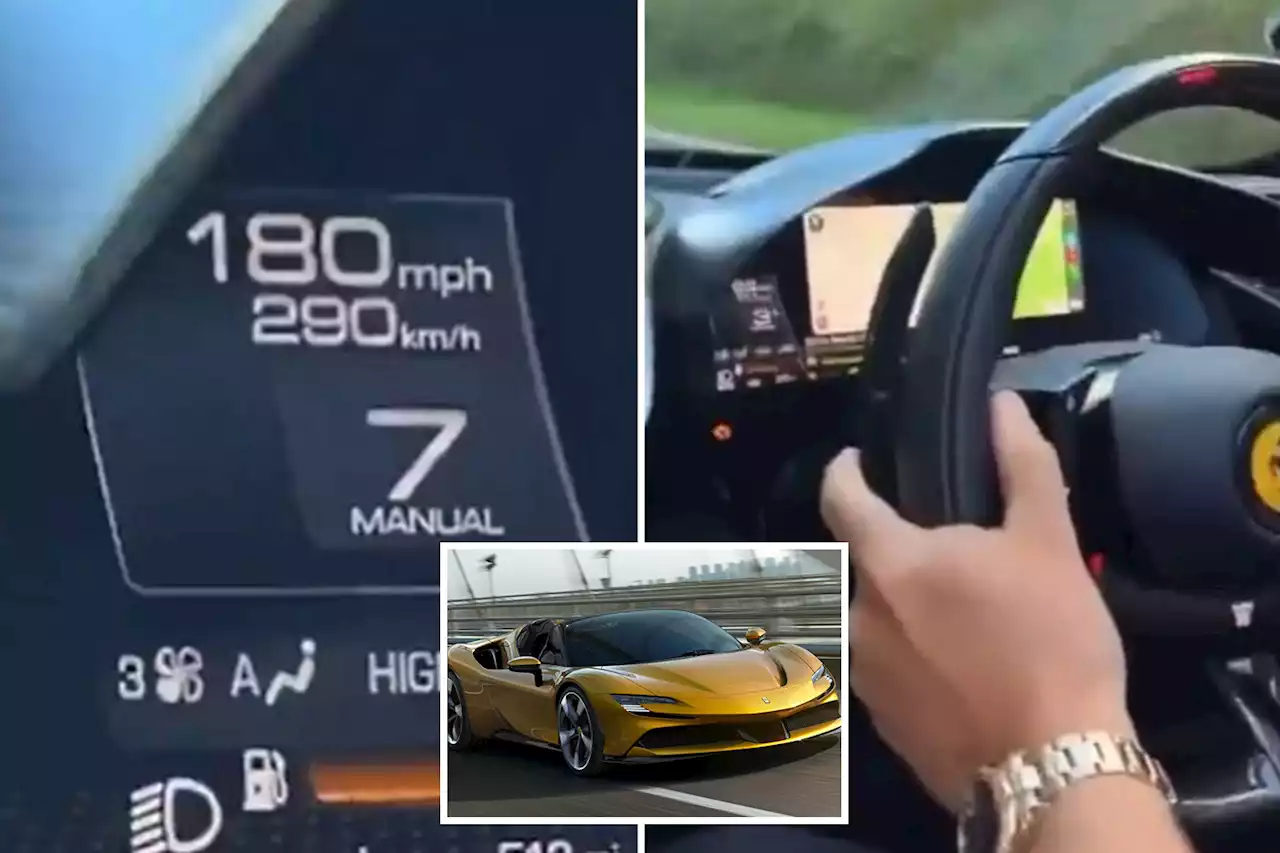 Driver branded 'maniac' after driving at nearly 200mph on public road in Ferrari