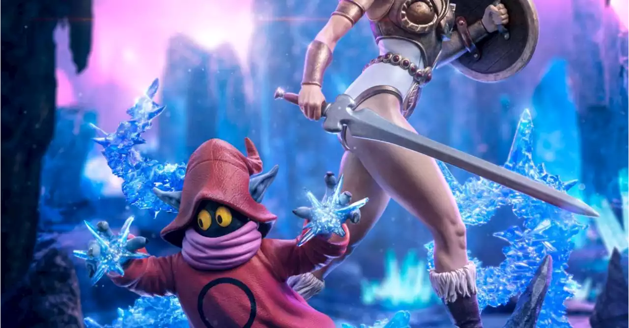 Masters of the Universe Teela and Orko Save the Day with Iron Studios