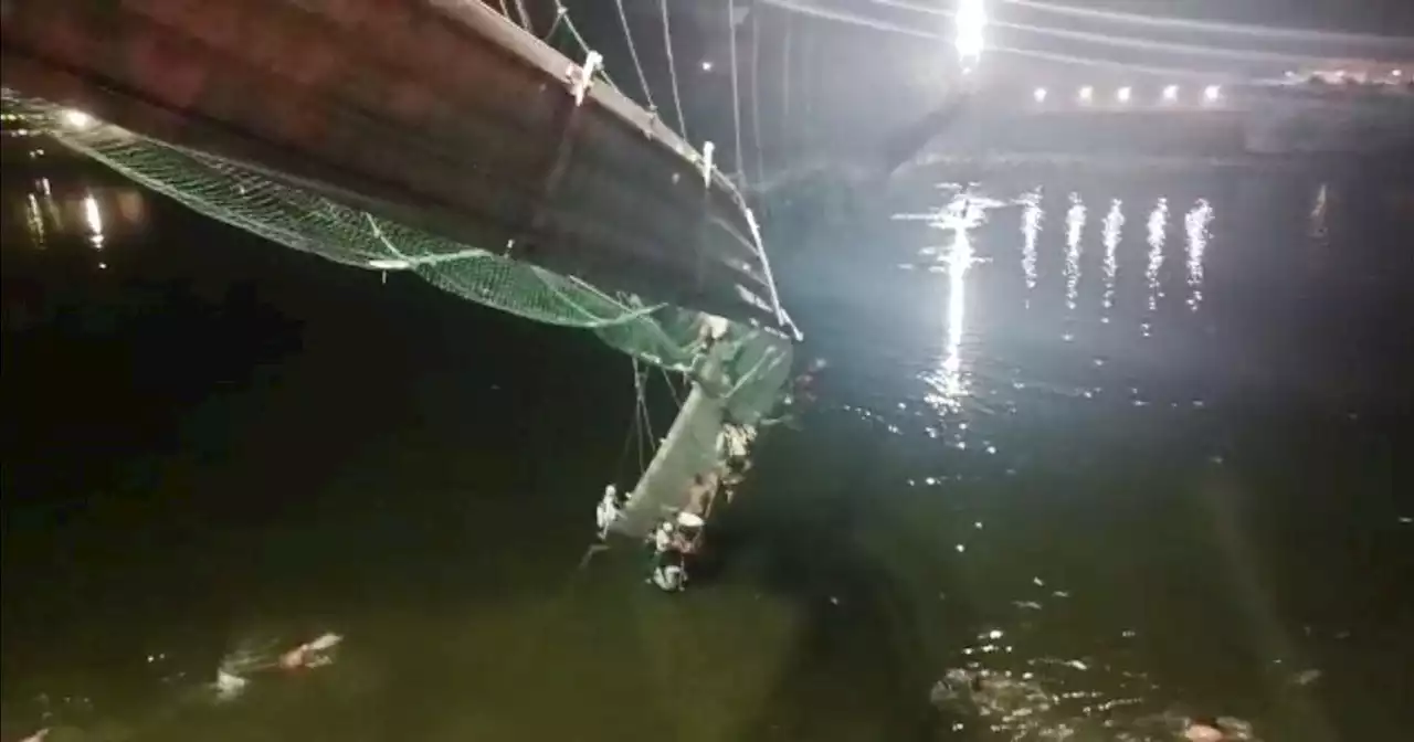 More than 60 dead, many injured after suspension bridge collapses in India