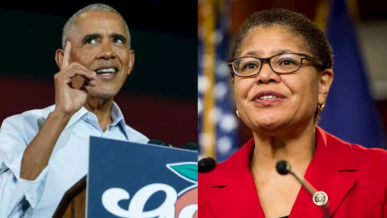 LA mayoral race: Former President Obama endorses Karen Bass