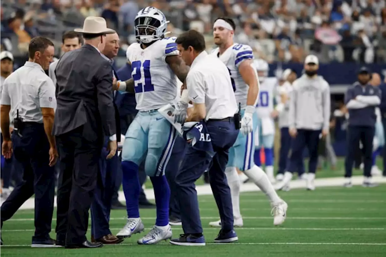 Cowboys RB Elliott inactive against Bears with knee injury