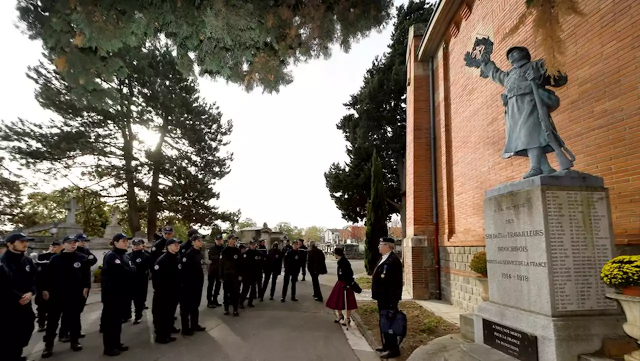 Toulouse : les Cadets de la gendarmerie en visite au cimetière Terre Cabade pour une opération mémoire