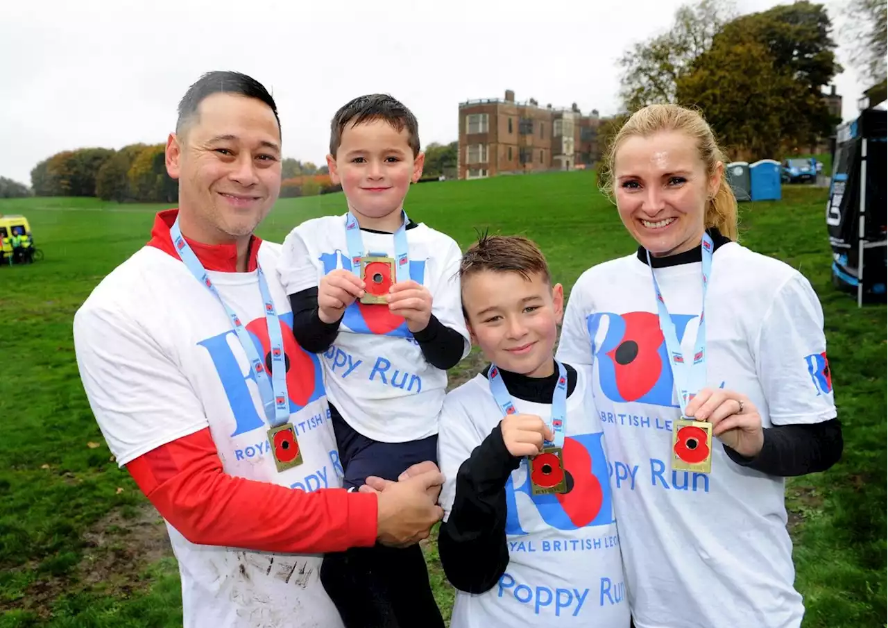 The best pictures from the Royal British Legion Poppy Run in Temple Newsam