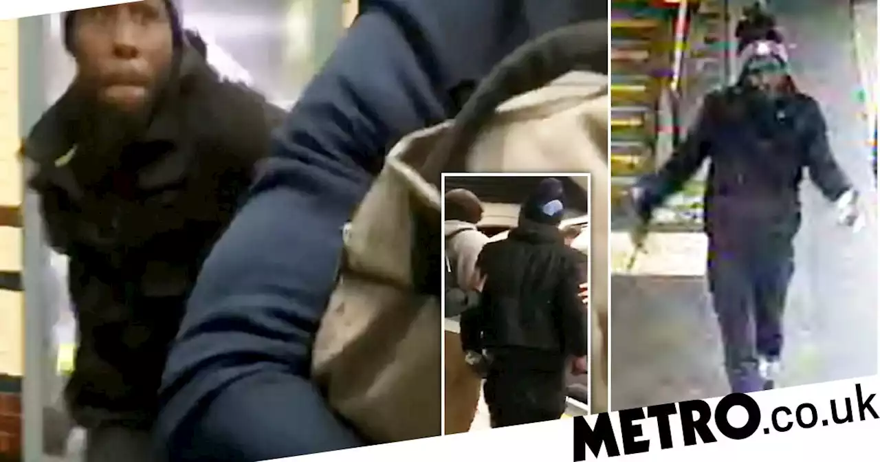 New CCTV in hunt for tube attacker who pushed commuter on tracks