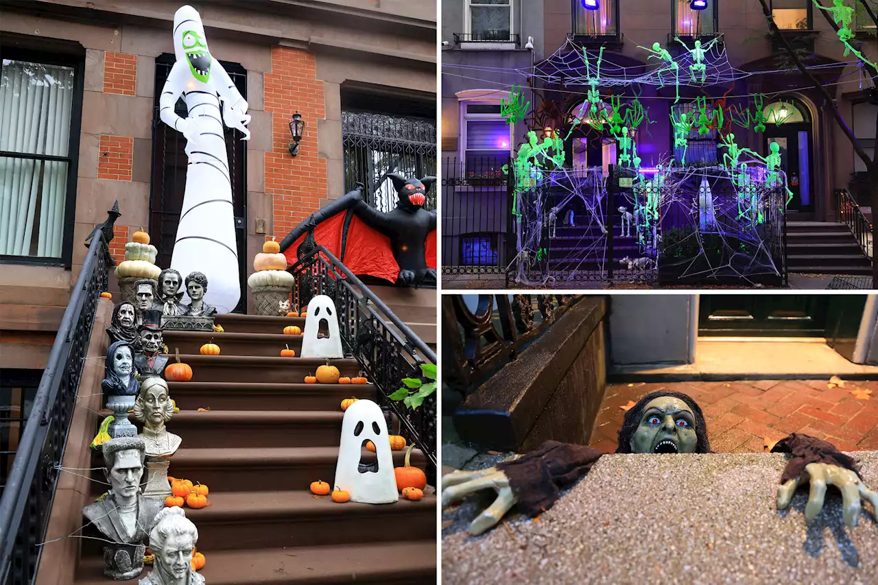 Spooktacular New York City Halloween decorations!