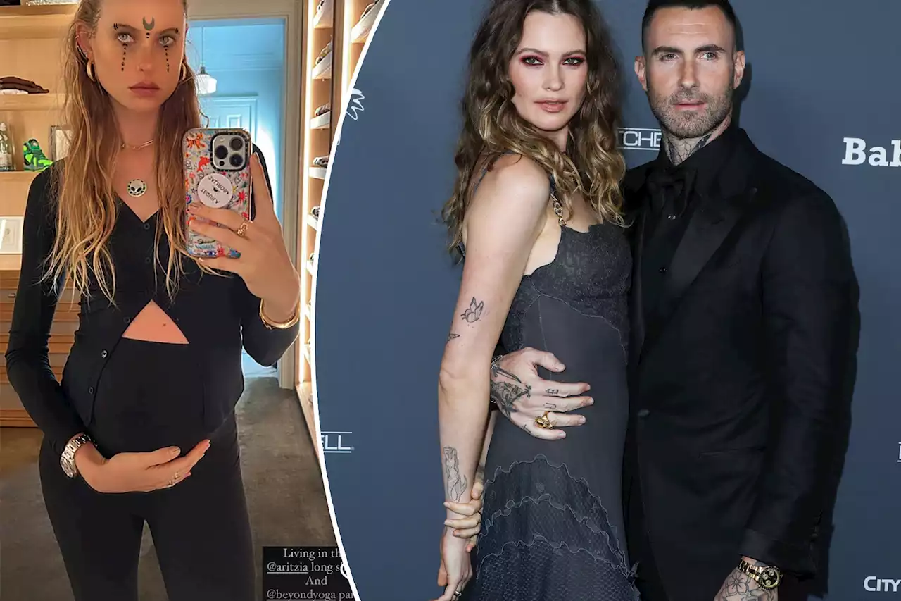 Behati Prinsloo cradles baby bump in Halloween selfie after Adam Levine scandal