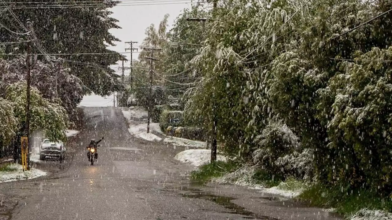 El SMN emitió alertas meteorológicas por nevadas y tormentas para seis provincias | Se esperan vientos con ráfagas de hasta 90 km/h