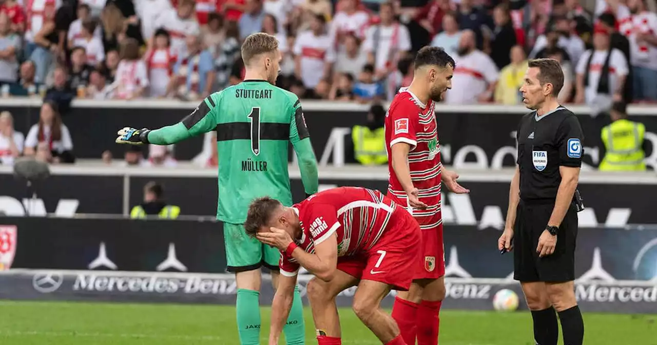 Bundesliga: '... sonst werde ich noch gesperrt'! - Augsburg-Stürmer Niederlechner wütet nach Niederlage gegen Stuttgart