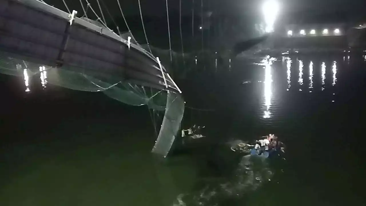 Hängebrücke über Fluss in Indien eingestürzt – mindestens 60 Tote