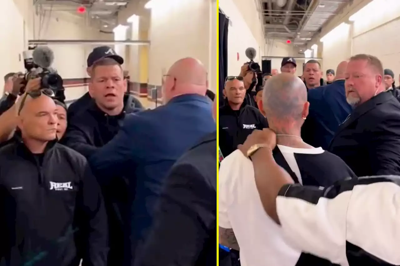 Nate Diaz appears to slap Jake Paul team-member in backstage altercation at Anderson Silva fight