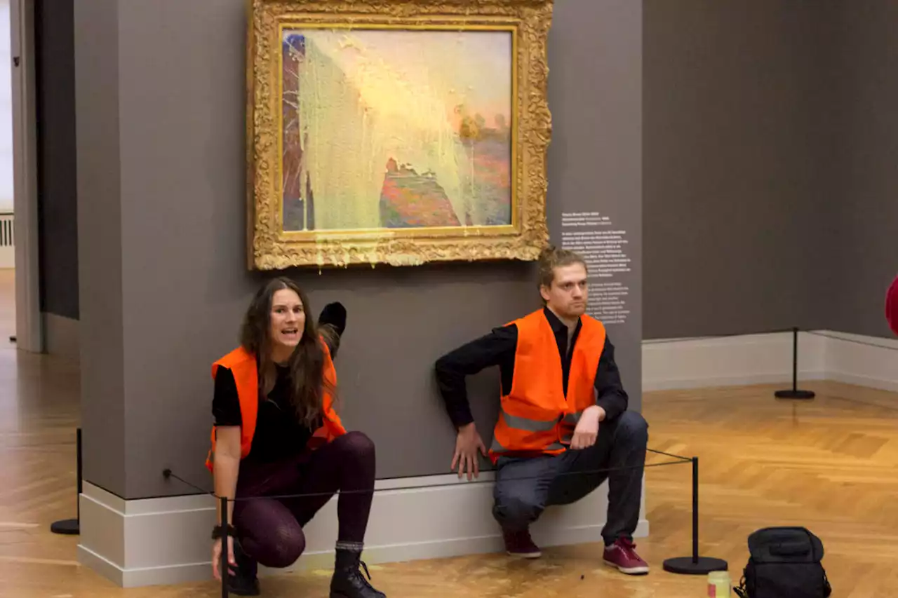 Climate protesters campaign by throwing food at art, but does that work?