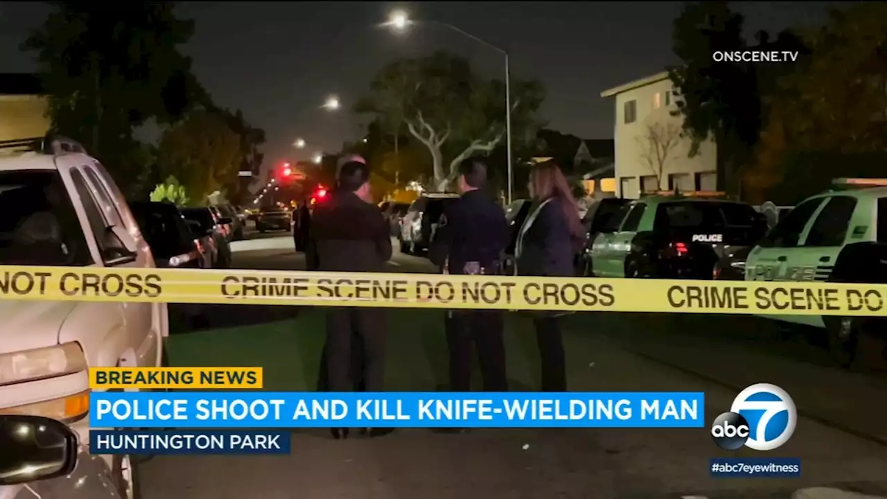 Police shoot, kill man allegedly armed with knives in Huntington Park