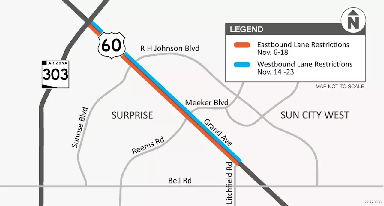 Grand Avenue restricted to one lane overnight Nov. 6-22 for pavement work