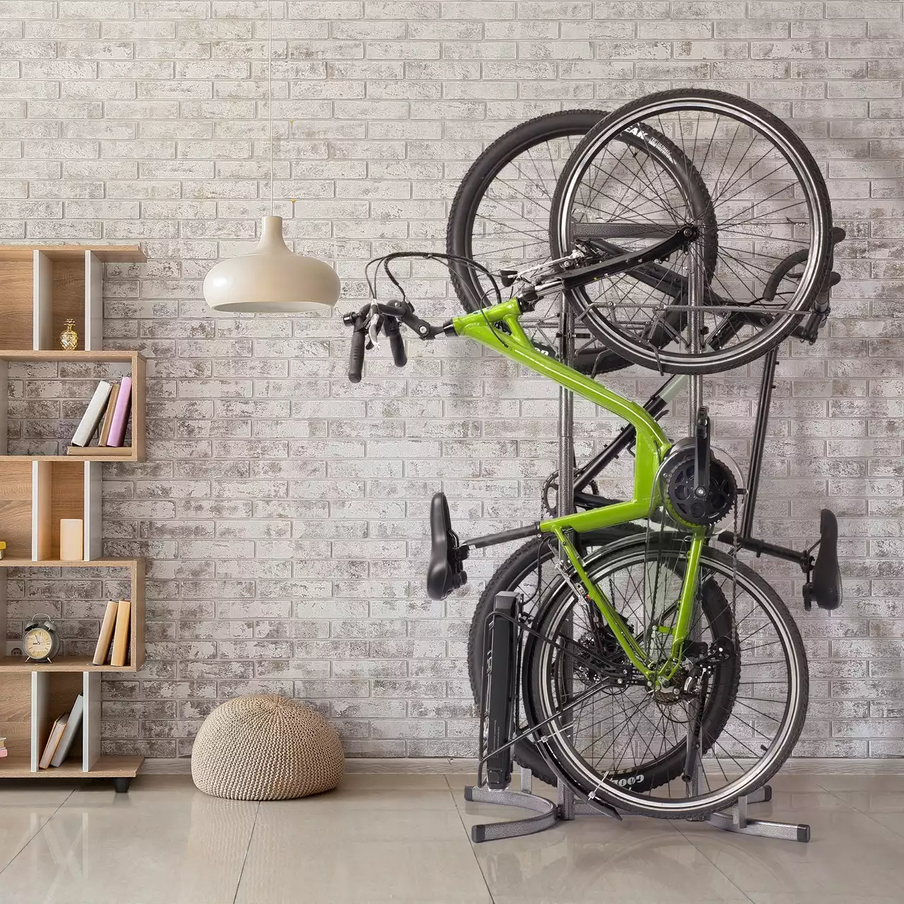 The New Delta Cycle Heavy Duty Vertical Rack Allows for Easy, Space-Saving eBike Storage