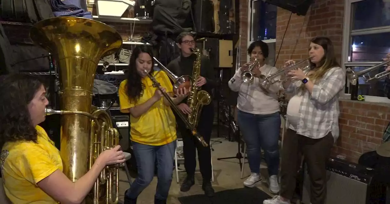 Brass Queens excited to make history as first all-female band to lead Annual Village Halloween Parade