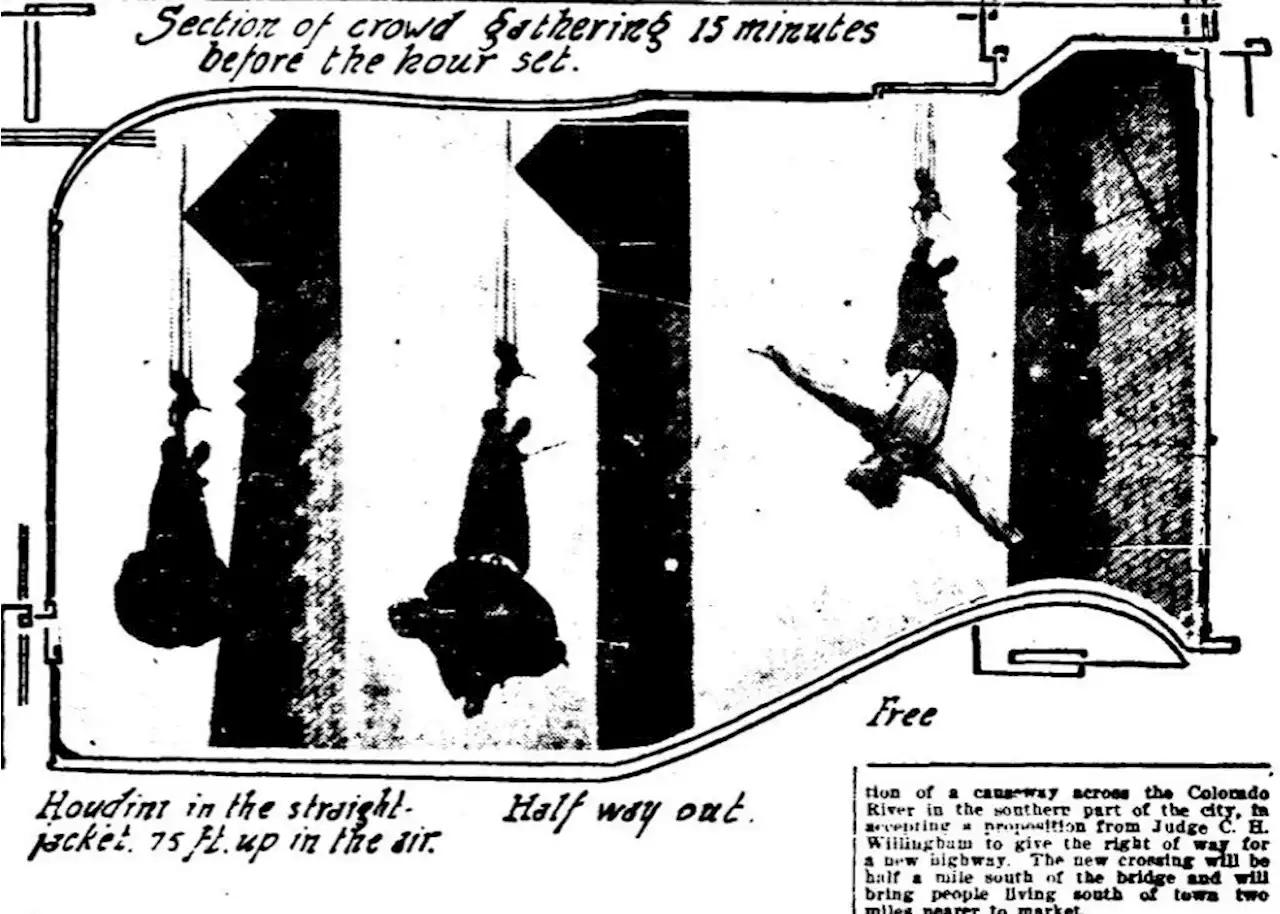 Harry Houdini performed many death-defying stunts in San Antonio. He died 96 years ago today.