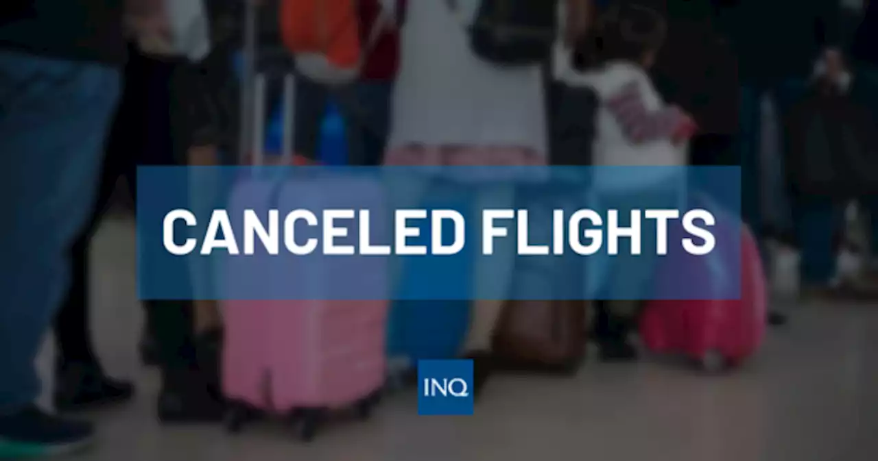 LIST: Canceled flights on Monday, October 31