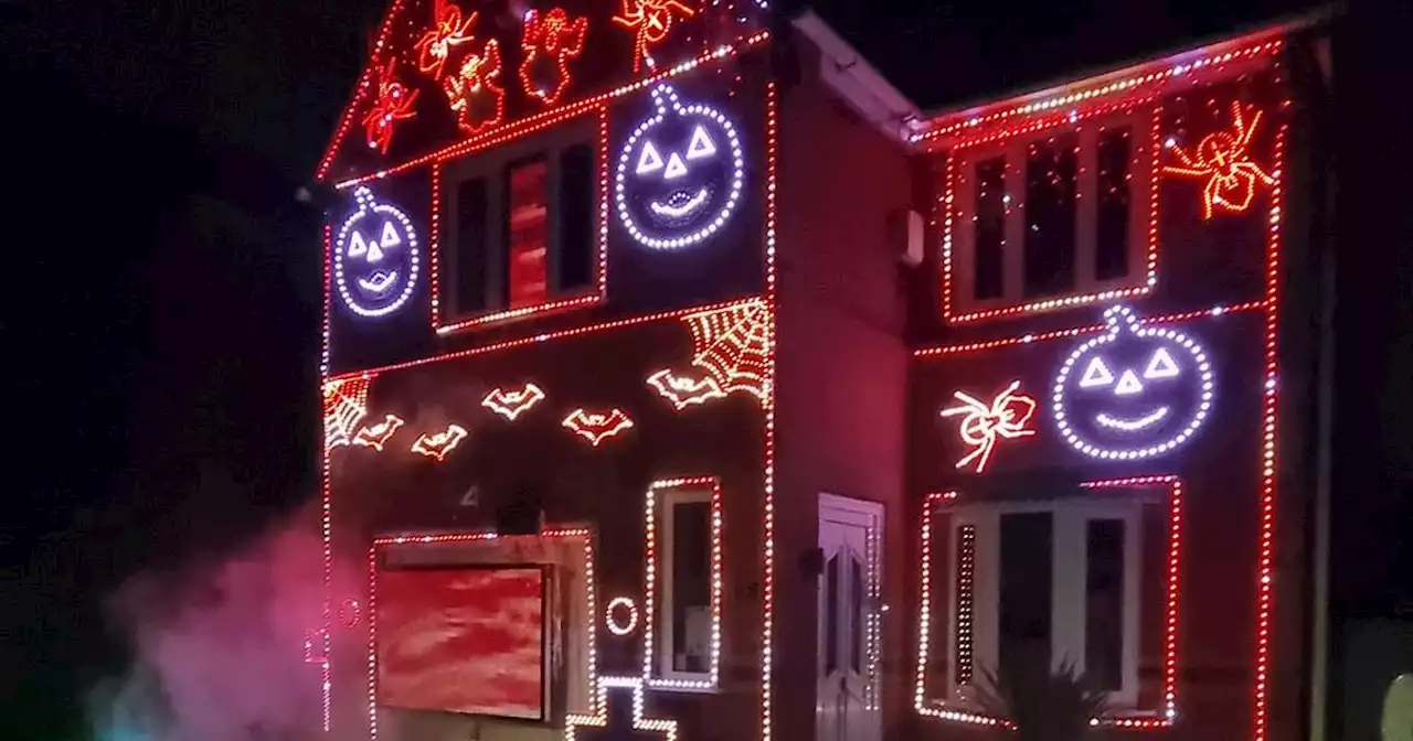 Dad converts house into Halloween extravaganza and people travel miles to see it