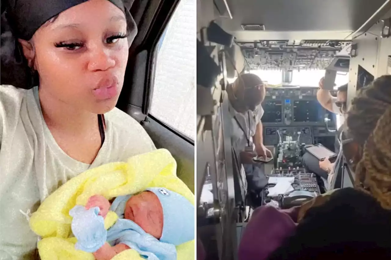 Woman, 21, gives birth on flight, names baby after unbelievable birth story