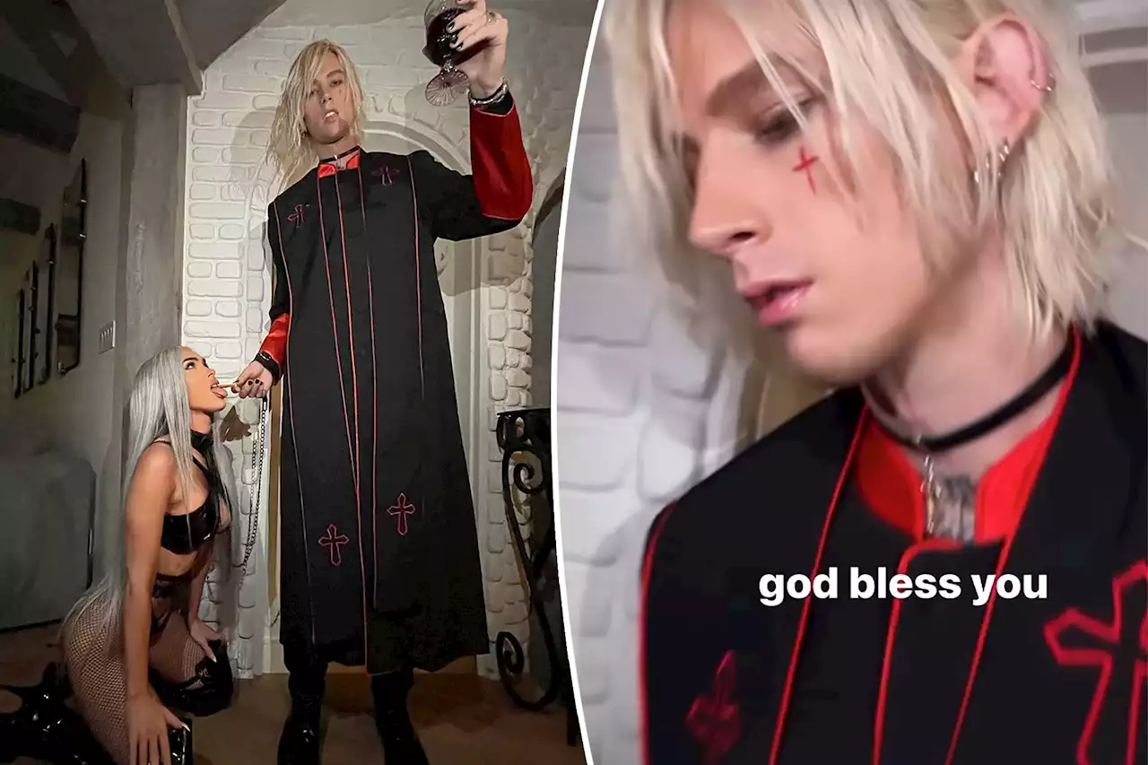 Machine Gun Kelly slammed for ‘mocking’ Christianity with priest costume