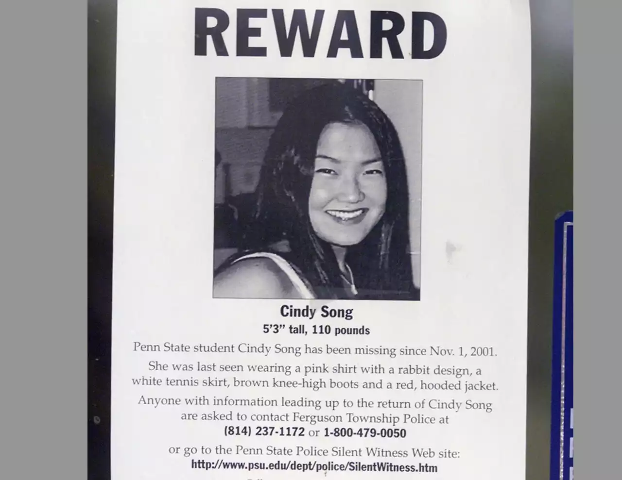 Penn State student Cindy Song vanished 21 years ago in an enduring Halloween mystery