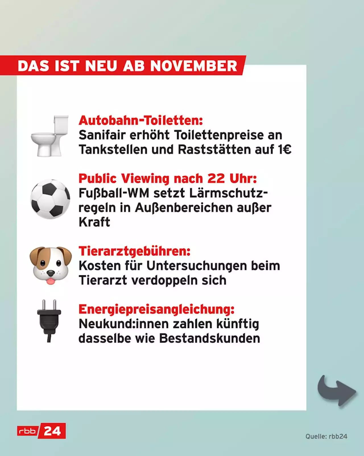 Das ändert sich im November