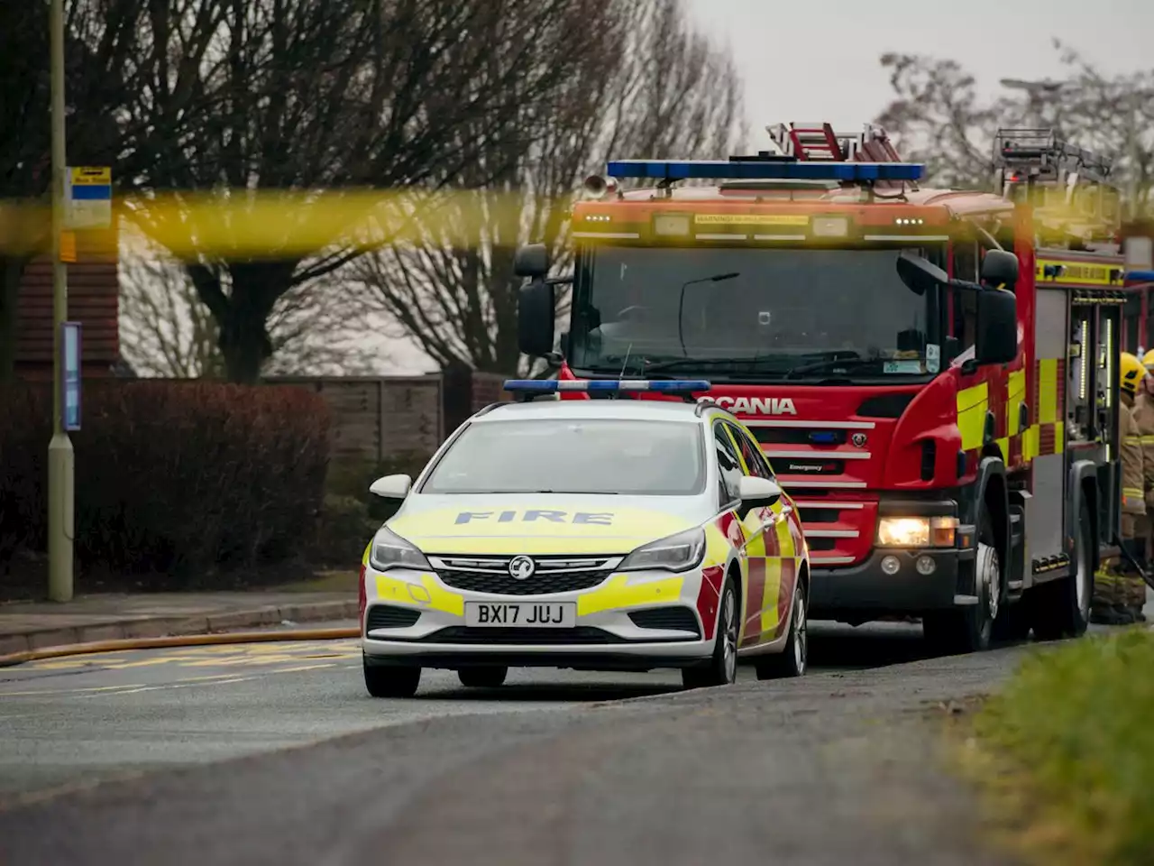 Emergency services called to two-car crash in rural Shropshire