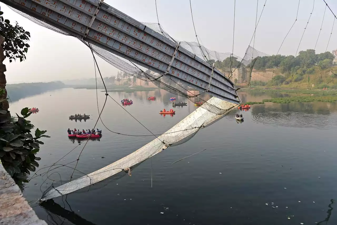 Effondrement d’un pont en Inde : neuf personnes arrêtées