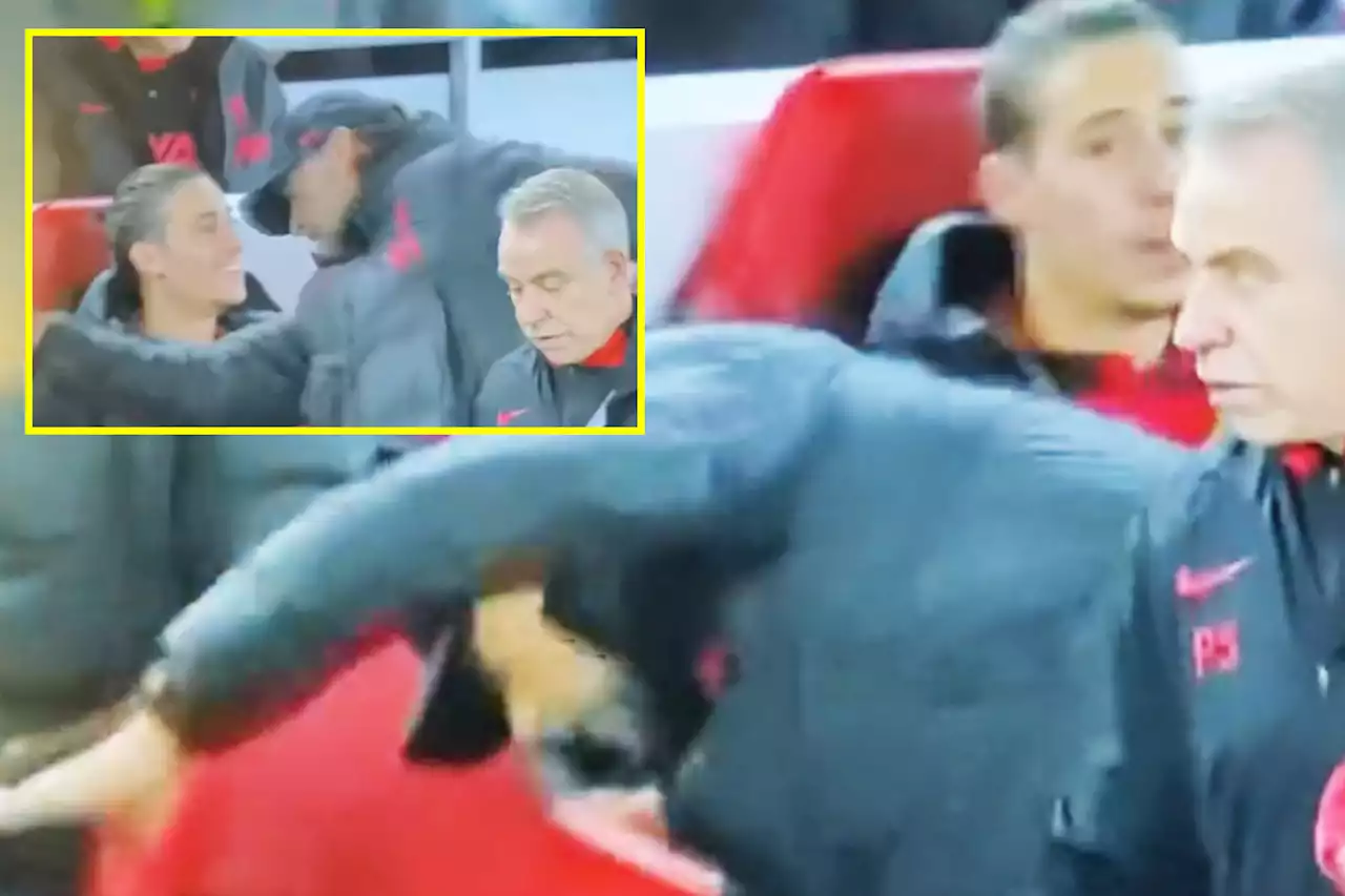 Klopp slips and nearly takes tumble in dugout before Liverpool lose to Leeds