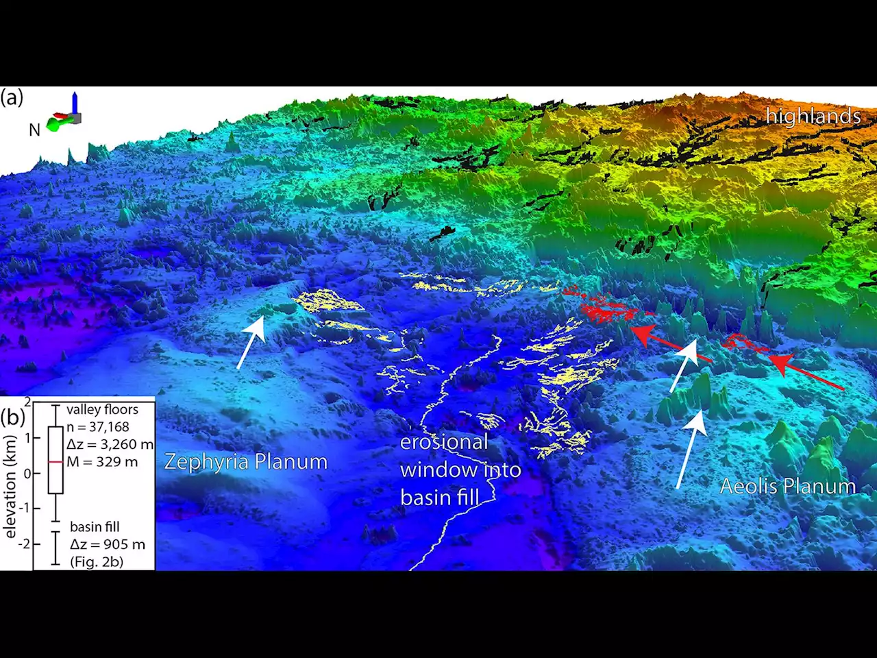 Northern Mars was once a sediment-rich ocean, study suggests