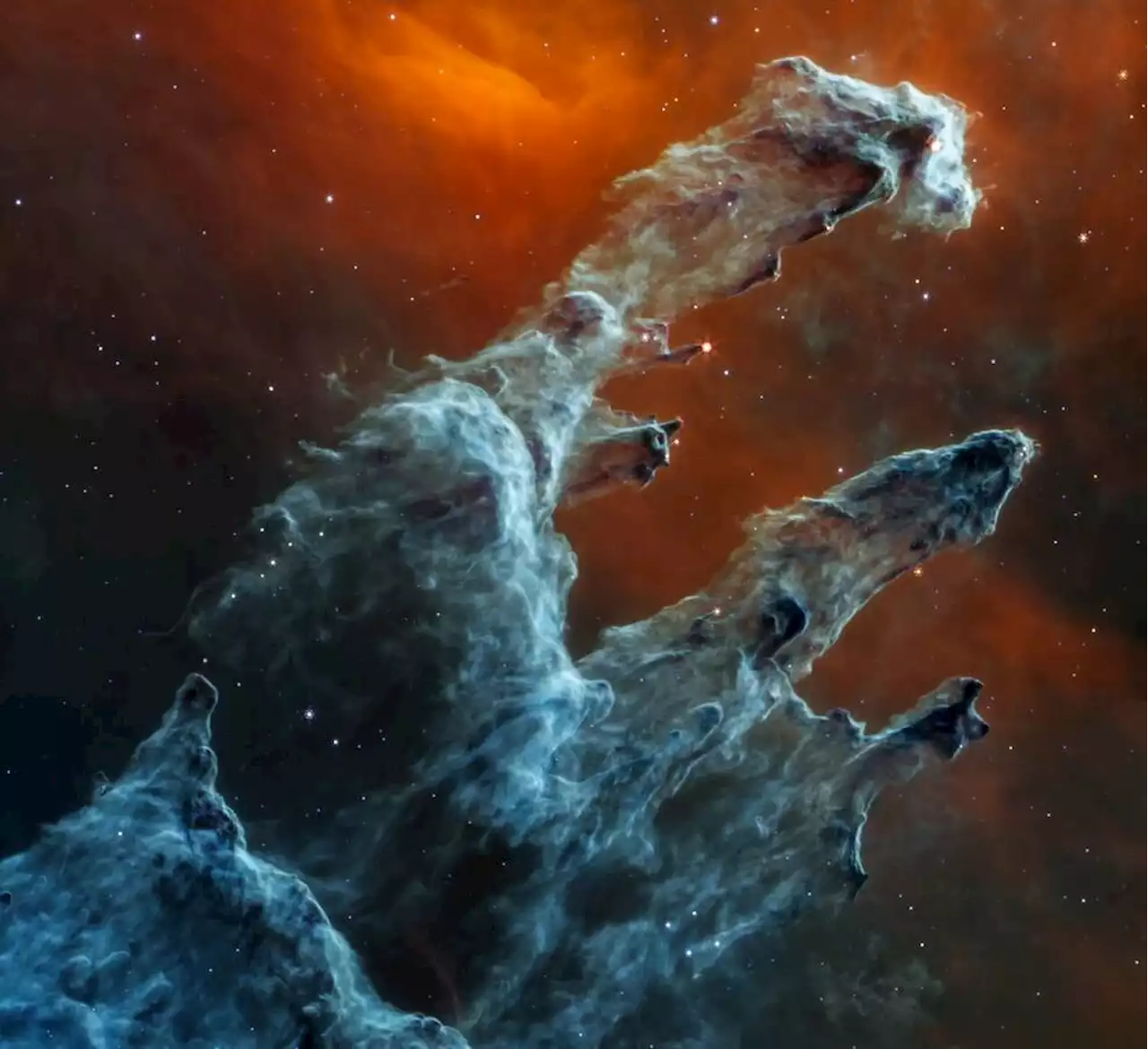 Pillars of Creation look spooky in latest JWST photo