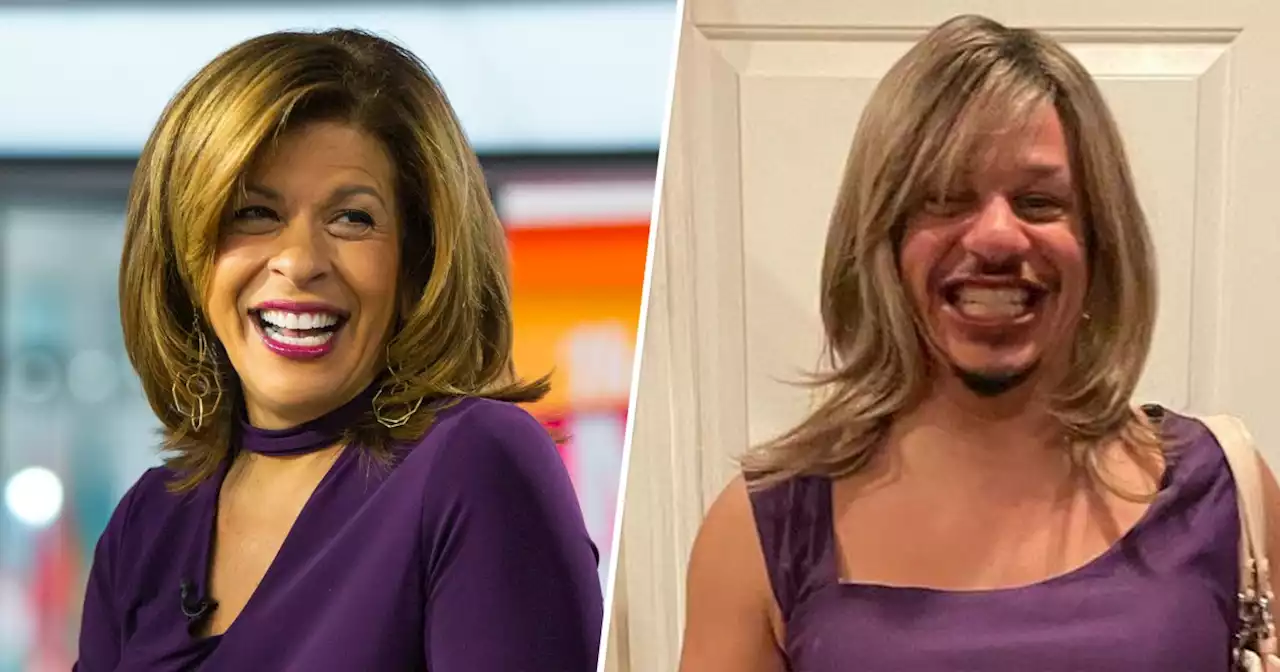 Eric André dressed as Hoda for Halloween, and he crushed it