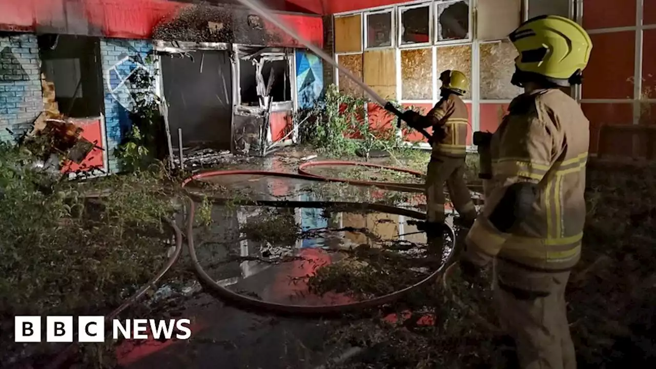 Doncaster school fire: Blaze breaks out at derelict building