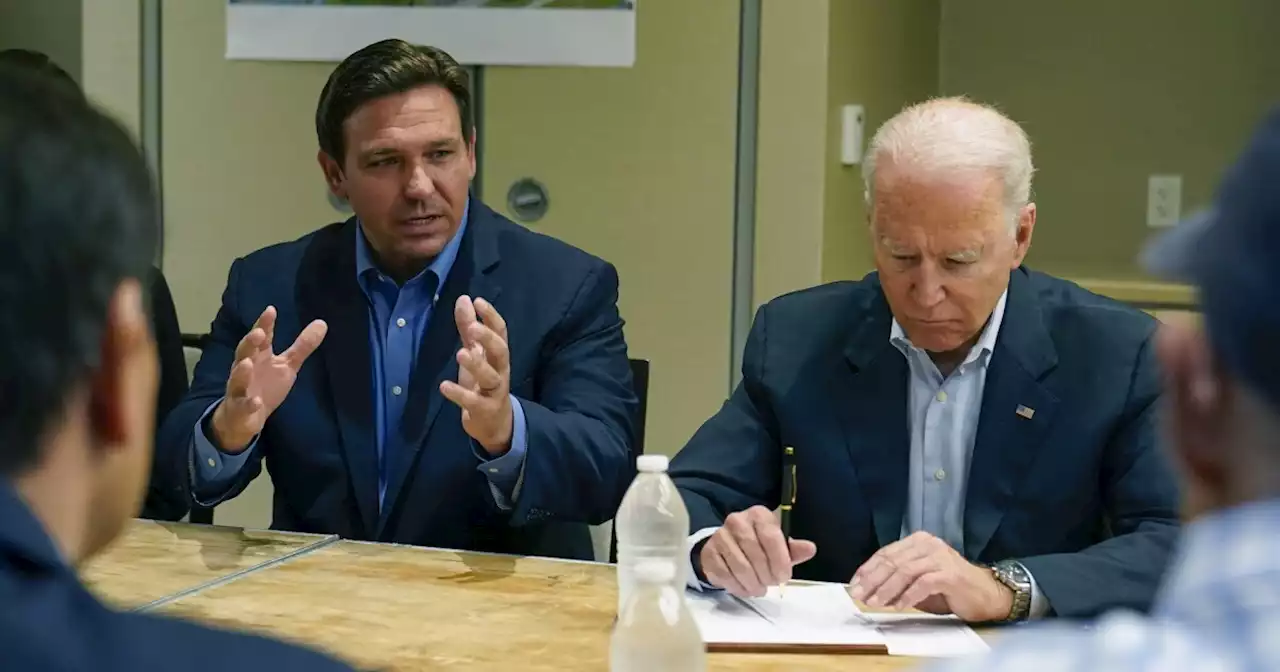 Biden and DeSantis navigate hurricane response together