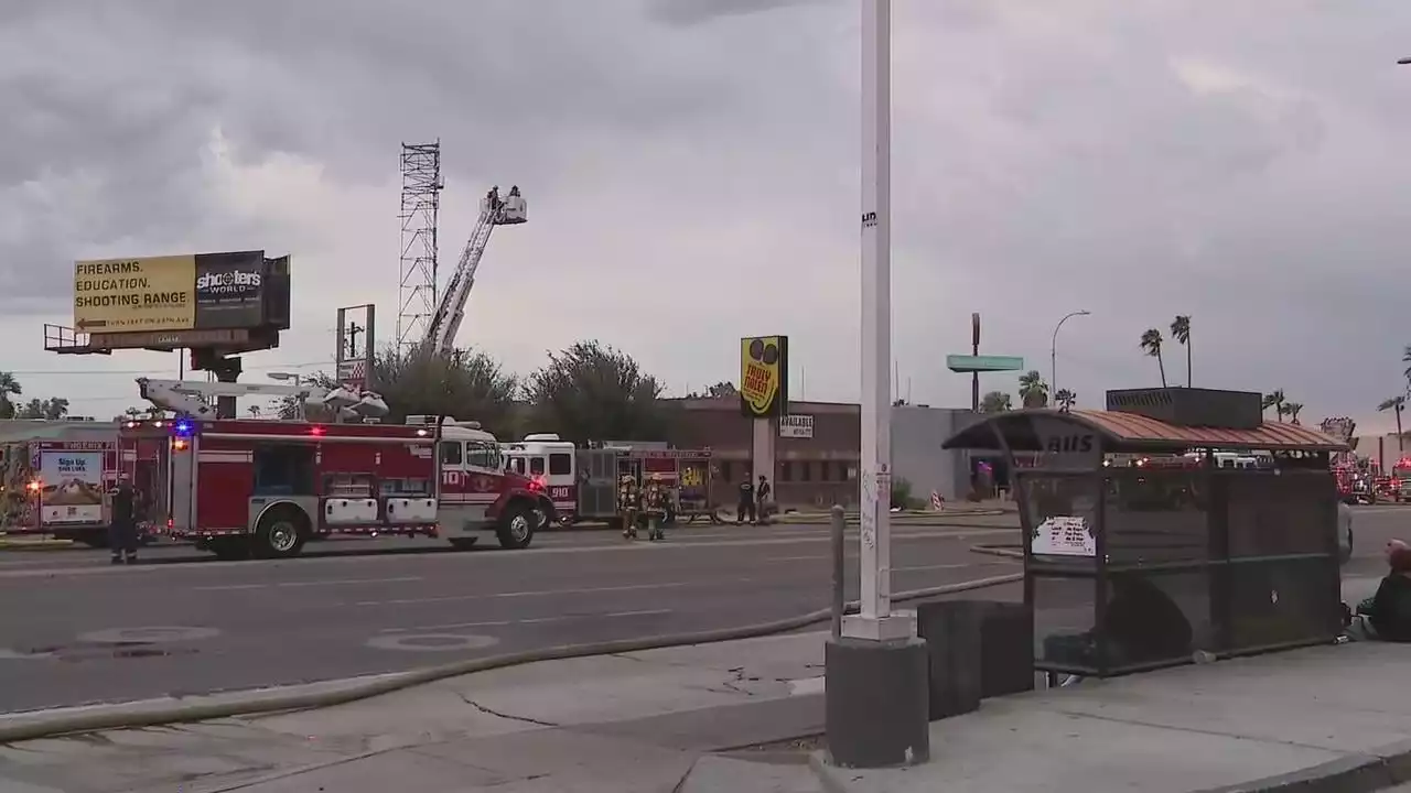 Separate 2-alarm fires in Phoenix breakout as a massive dust storm rolls through; other cities on alert