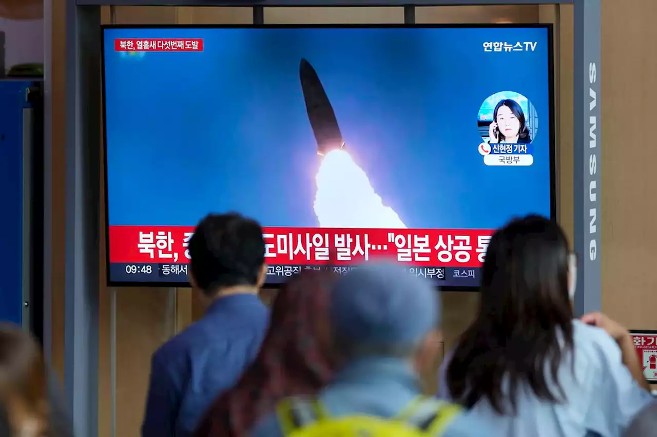 North Korea fires missile over Japan after Seoul warns seventh nuclear test could come this month