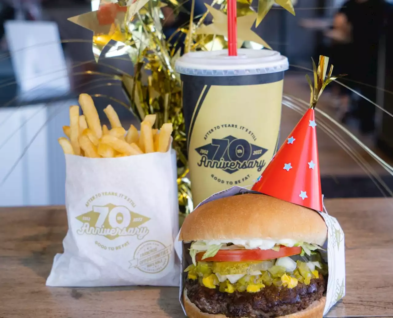 Fatburger is marking its 70th anniversary with deals for email subscribers