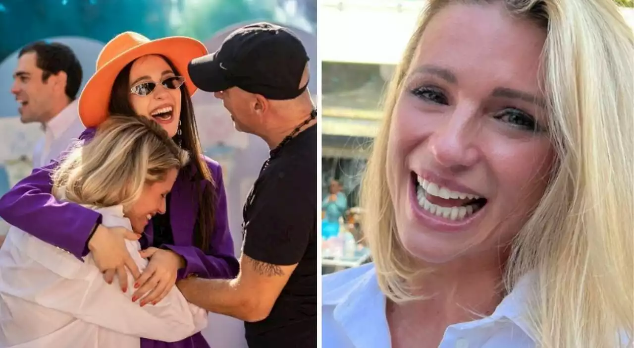 Michelle Hunziker in lacrime al gender reveal party di Aurora: «Le mie condizioni dopo averlo saputo»