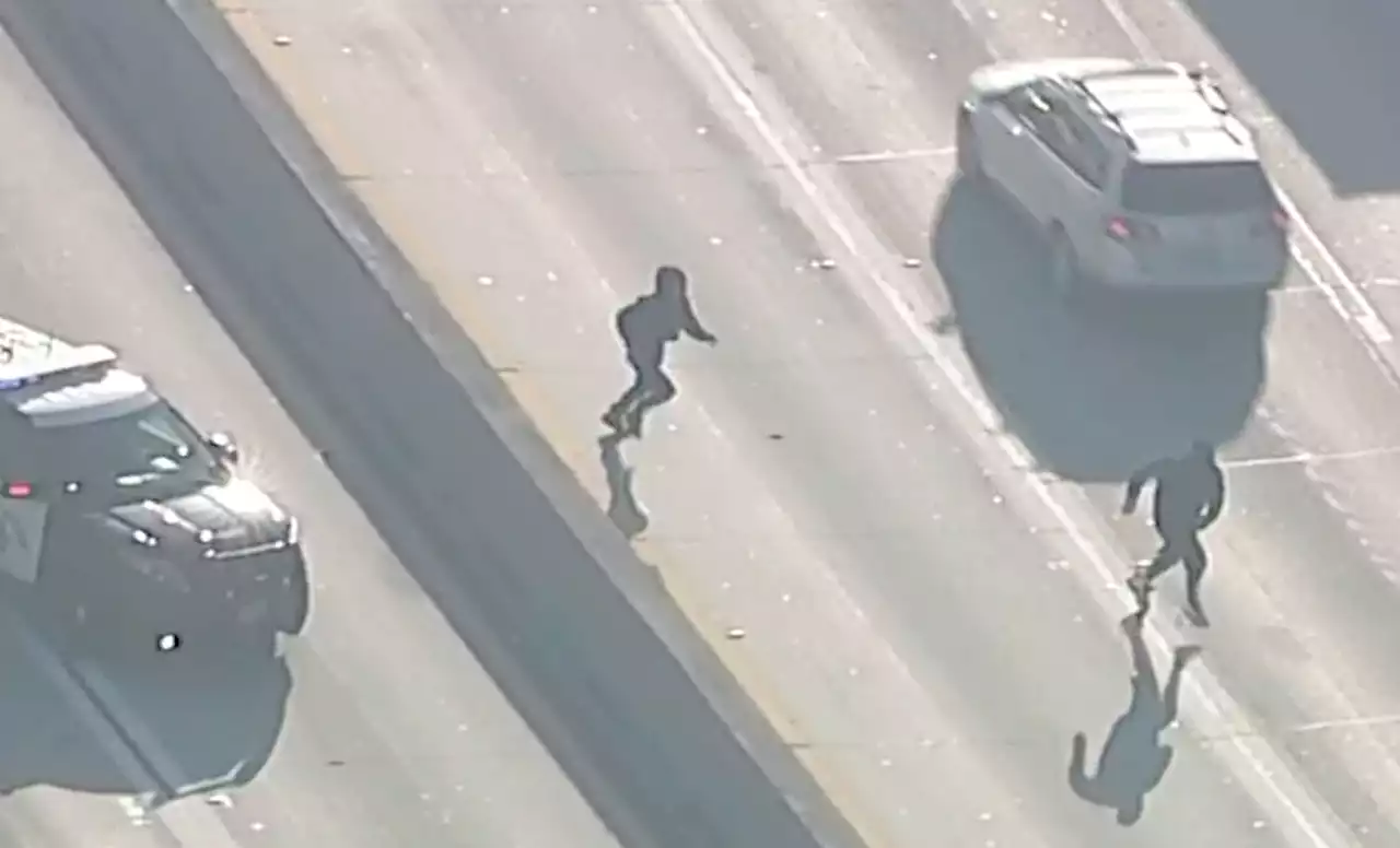 Watch: Dramatic end to hourlong chase on Los Angeles freeways