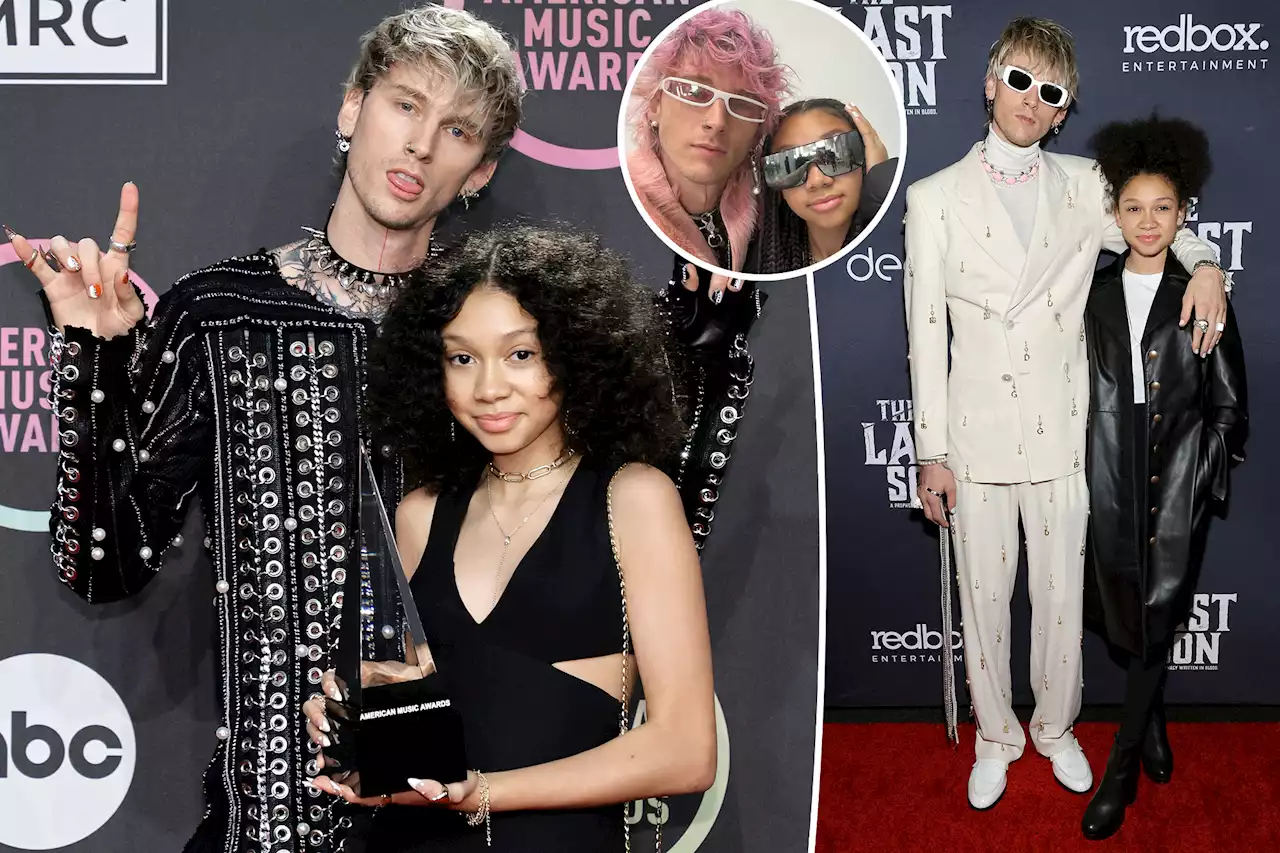 Machine Gun Kelly takes daughter Casie, 13, on her first European tour