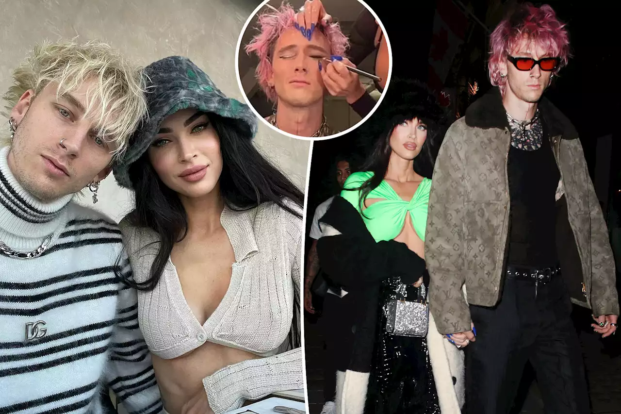 Megan Fox gives Machine Gun Kelly ‘wild’ makeup look on Instagram Live