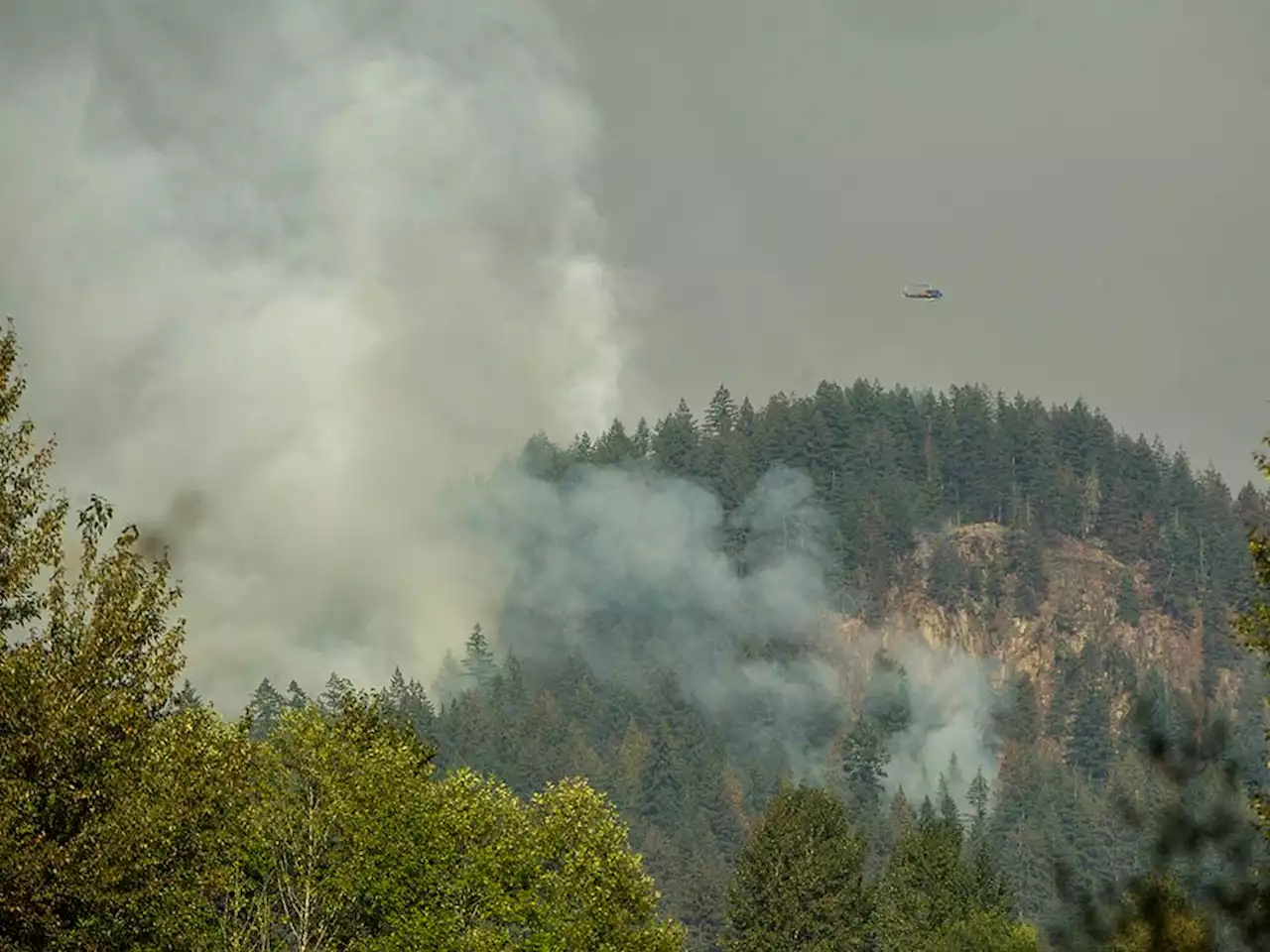 Coquitlam wildfire now under control but Metro Vancouver skies are smoky