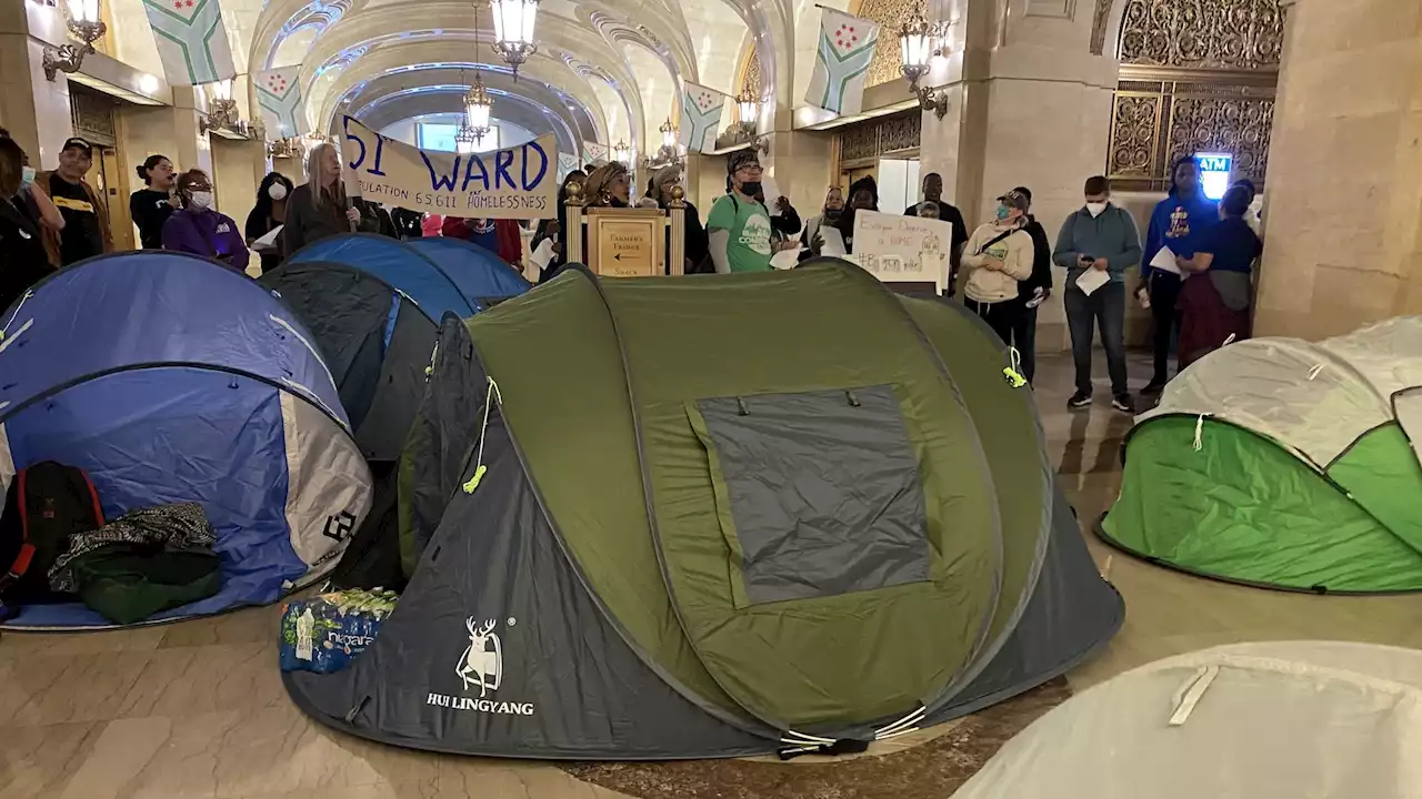 Housing Advocates Stage Tent Encampment in City Hall During Mayor’s Budget Address