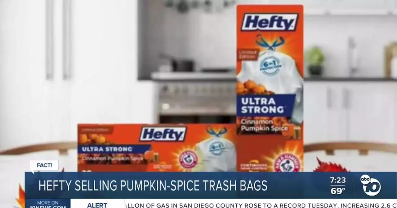 Fact or Fiction: Hefty selling pumpkin spice garbage bags?