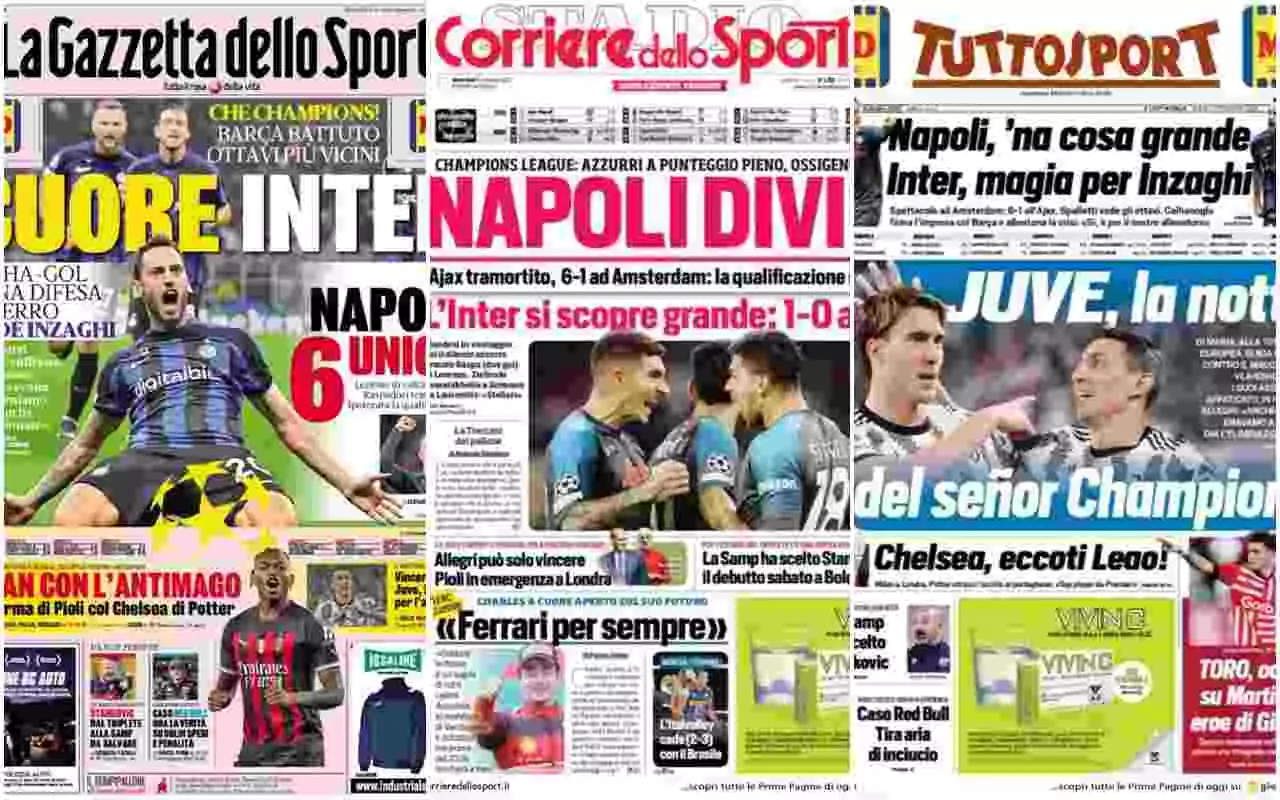 Rassegna Stampa, le prime pagine dei quotidiani sportivi del 5 ottobre - Calciomercato